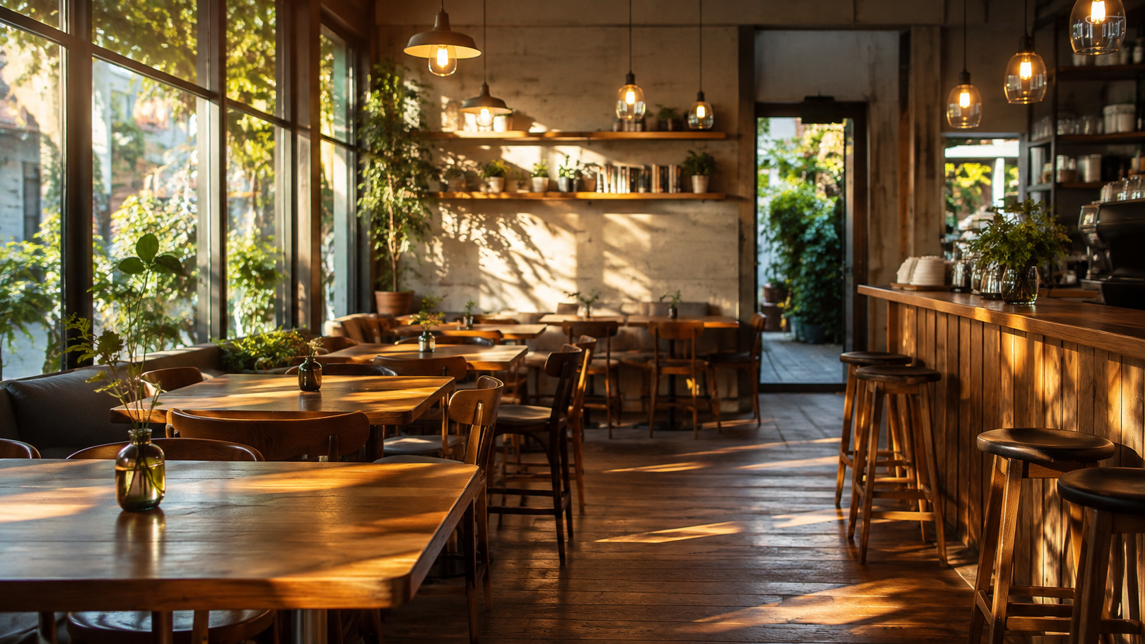 Reference image 3: modern cafe interior scene